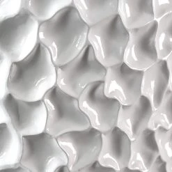 GILDE Pflanzgefäß Carve - Kunstharz - Weiß - Durchmesser: 36 cm -Günstiges Deko Geschäft 1000296521 210930 14022700156 DETAILS P000000001000296521