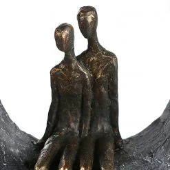 GILDE Skulptur Zweisamkeit - Kunstharz - Grau -Günstiges Deko Geschäft 1000296529 210930 14022800192 DETAILS P000000001000296529