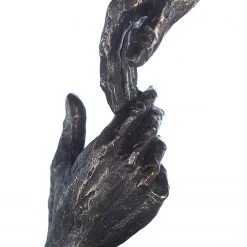 GILDE Skulptur Two Hands - Kunstharz - Bronze -Günstiges Deko Geschäft 1000296543 210930 14022900226 DETAILS P000000001000296543