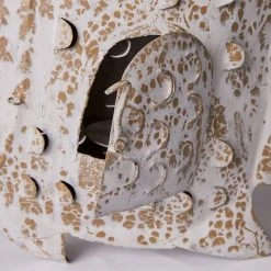 Twentyfour Windlicht Fiori - Eisen - Weiß / Beige -Günstiges Deko Geschäft 1000309615 211118 11273400921 DETAILS P000000001000309615