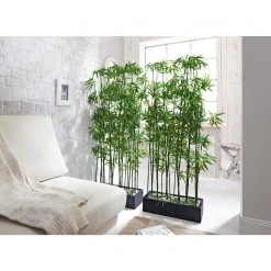 Twentyfour Kunstpflanze Raumtrenner Bambus - Polyethylen - Grün / Schwarz -Günstiges Deko Geschäft 1000309624 211118 11270200091 MOOD DETAILS P000000001000309624 mood