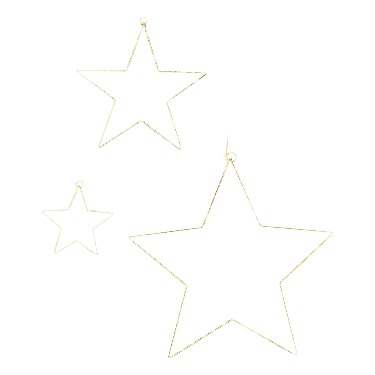 Twentyfour LED-Deko-Stern Blanche (3-teilig) - Kupfer / Kunststoff - Weiß 3 Twentyfour LED-Deko-Stern Blanche (3-teilig) - Kupfer / Kunststoff - Weiß