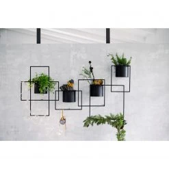 Twentyfour Wand-Objekt Pflanztopf II - Metall - Schwarz -Günstiges Deko Geschäft 1000309701 211118 11272800763 MOOD DETAILS P000000001000309701 mood