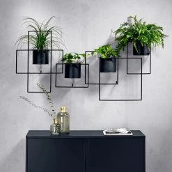 Twentyfour Wand-Objekt Pflanztopf II - Metall - Schwarz -Günstiges Deko Geschäft 1000309701 211118 11272900781 MOOD DETAILS P000000001000309701 mood