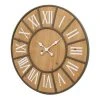 Twentyfour Wanduhr Lonne - Tannenholz / MDF - Braun / Grün -Günstiges Deko Geschäft 1000309711 211118 11273300870 IMAGE P000000001000309711