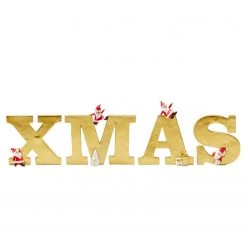 Twentyfour Dekoobjekt Buchstaben X-Mas (4-teilig) - Polyresin - Mehrfarbig