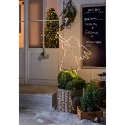 Twentyfour LED-Stecker Trompeten-Engel - Metall - Weiß -Günstiges Deko Geschäft 1000309754 211118 11271500422 MOOD DETAILS P000000001000309754 mood