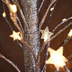 Twentyfour LED-Objekt Baum - MDF - Silber -Günstiges Deko Geschäft 1000309776 211118 11271900538 DETAILS P000000001000309776