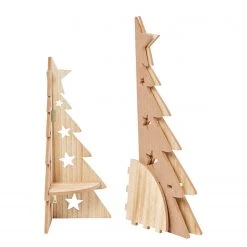 Twentyfour Dekoobjekt X-Mas-Tanne (2-teilig) - MDF - Natur -Günstiges Deko Geschäft 1000309779 211118 11271600467 DETAILS P000000001000309779