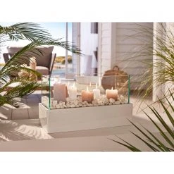 Twentyfour Windlicht Glossy - Aluminium / Kunststoff - Weiß -Günstiges Deko Geschäft 1000309789 211118 11273200863 MOOD DETAILS P000000001000309789 mood