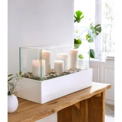 Twentyfour Windlicht Glossy - Aluminium / Kunststoff - Weiß -Günstiges Deko Geschäft 1000309789 211118 11273300882 MOOD DETAILS P000000001000309789 mood