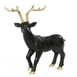 Twentyfour Dekoobjekt Rentier - Magnesium - Schwarz