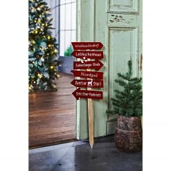 Twentyfour Dekoobjekt Weihnachtsschild - Sperrholz - Rot / Weiß -Günstiges Deko Geschäft 1000309814 211118 11271900539 MOOD DETAILS P000000001000309814 mood