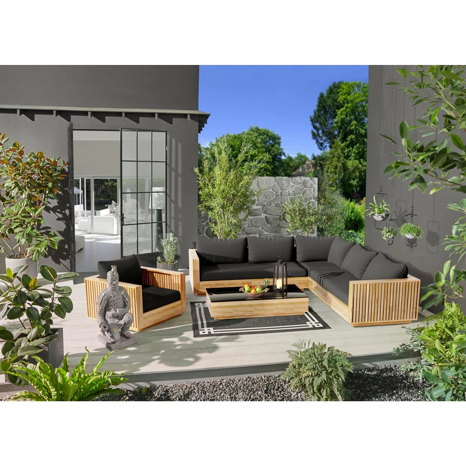 Twentyfour Pflanzenhänger Himba (3-teilig) - Edelstahl - Schwarz 4 Twentyfour Pflanzenhänger Himba (3-teilig) - Edelstahl - Schwarz – Bild 2