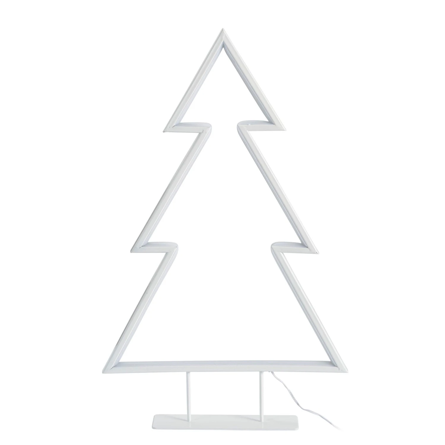 Twentyfour LED-Metallbaum Zick-Zack - Eisen - Weiß 4 Twentyfour LED-Metallbaum Zick-Zack - Eisen - Weiß – Bild 2