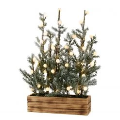 Twentyfour LED-Tannenbäumchen - MDF / Schaumstoff - Grün