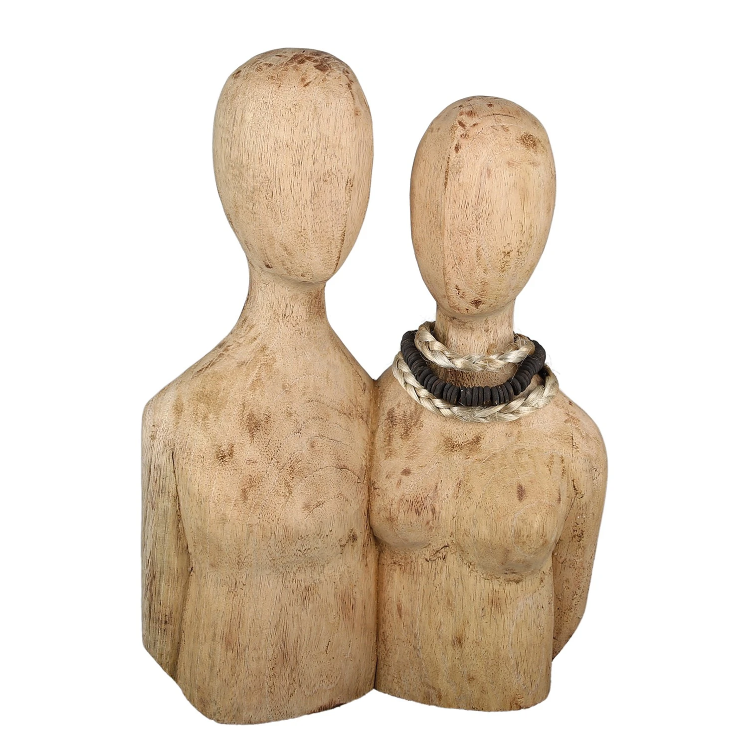 GILDE Skulptur Pair - Mango - Braun - 27cm x 37cm x 9cm 3 GILDE Skulptur Pair - Mango - Braun - 27cm x 37cm x 9cm