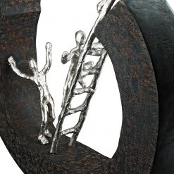 GILDE Skulptur Hinauf - Mango - Schwarz - 35cm x 32cm x 6cm 7 GILDE Skulptur Hinauf - Mango - Schwarz - 35cm x 32cm x 6cm -Günstiges Deko Geschäft 1000316804 220104 14524300052 DETAILS P000000001000316804