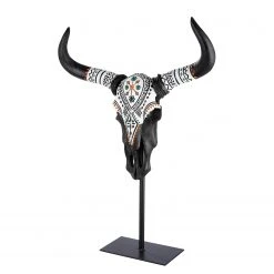 GILDE Skulptur Stier Native - 50 x 69 cm -Günstiges Deko Geschäft 1000316818 220104 14524300084 DETAILS P000000001000316818