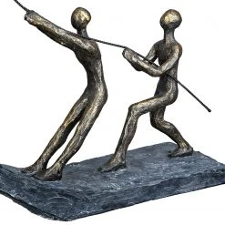 GILDE Skulptur Success - Kunstharz - Grau - 35cm x 29cm x 9cm -Günstiges Deko Geschäft 1000316834 220104 14524400131 DETAILS P000000001000316834