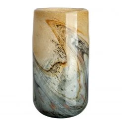 GILDE Vase Vida II - Farbglas - Mehrfarbig - 18cm x 36cm x 18cm