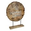 GILDE Standrelief Heimat Liebe - Mango - Braun - 36cm x 51cm x 8cm