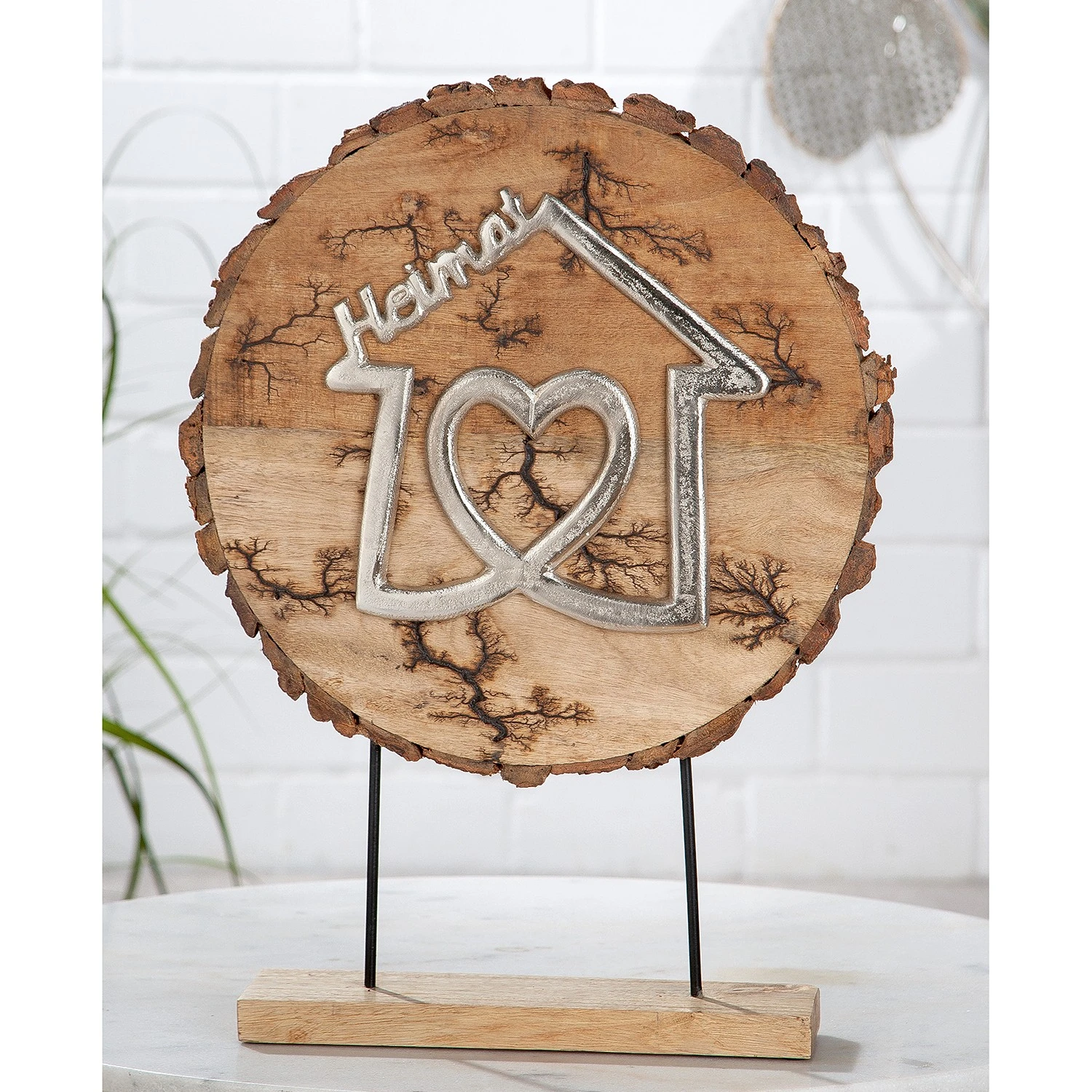 GILDE Standrelief Heimat - Mango - Braun - 36cm x 51cm x 8cm 4 GILDE Standrelief Heimat - Mango - Braun - 36cm x 51cm x 8cm – Bild 2