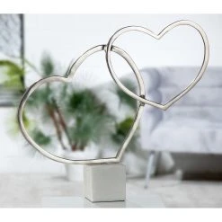 GILDE Herzensangelegenheit - Aluminium - Silber - 10cm x 48cm x 33cm -Günstiges Deko Geschäft 1000316873 220104 14524700217 MOOD DETAILS P000000001000316873 mood