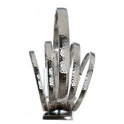 GILDE Kerzenleuchter Ringe - Aluminium - Silber - 44cm x 46cm x 25cm -Günstiges Deko Geschäft 1000316876 220104 14524700234 DETAILS P000000001000316876