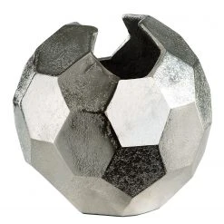 GILDE Vase Dome - Aluminium - Silber - 15cm x 15cm x 15cm -Günstiges Deko Geschäft 1000316880 220104 14524700247 DETAILS P000000001000316880