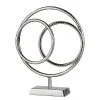 GILDE Skulptur Ringe - Aluminium - Silber - 32cm x 39cm x 9cm -Günstiges Deko Geschäft 1000316889 220104 14524800248 IMAGE P000000001000316889