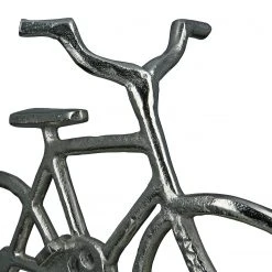 GILDE Fahrrad auf Base - Aluminium - Silber - 35cm x 28cm x 13cm -Günstiges Deko Geschäft 1000316896 220104 14524800295 DETAILS P000000001000316896