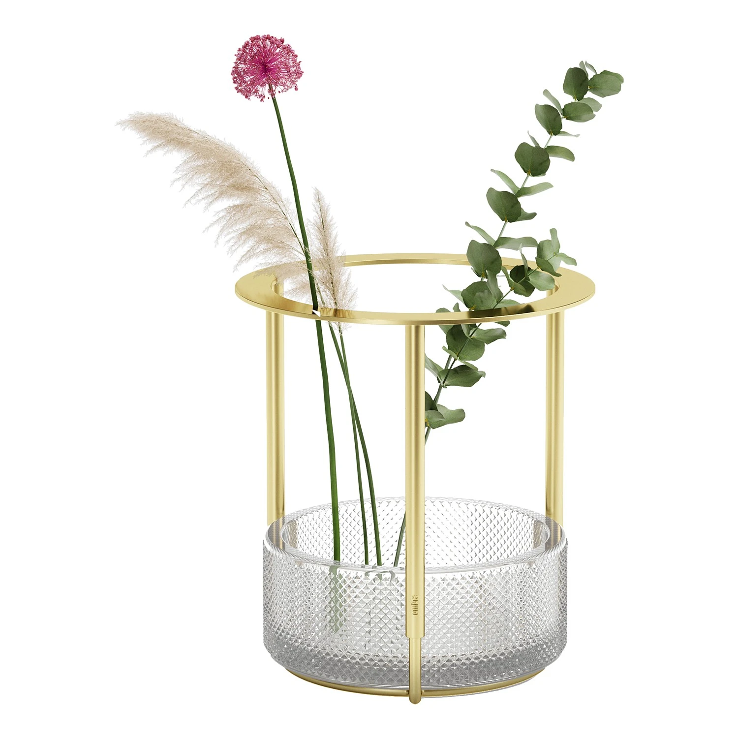 Umbra Vase Tesora - Aluminium / Stahl - Brass - 15,24cm x 25,73cm x 15,24cm 3 Umbra Vase Tesora - Aluminium / Stahl - Brass - 15,24cm x 25,73cm x 15,24cm