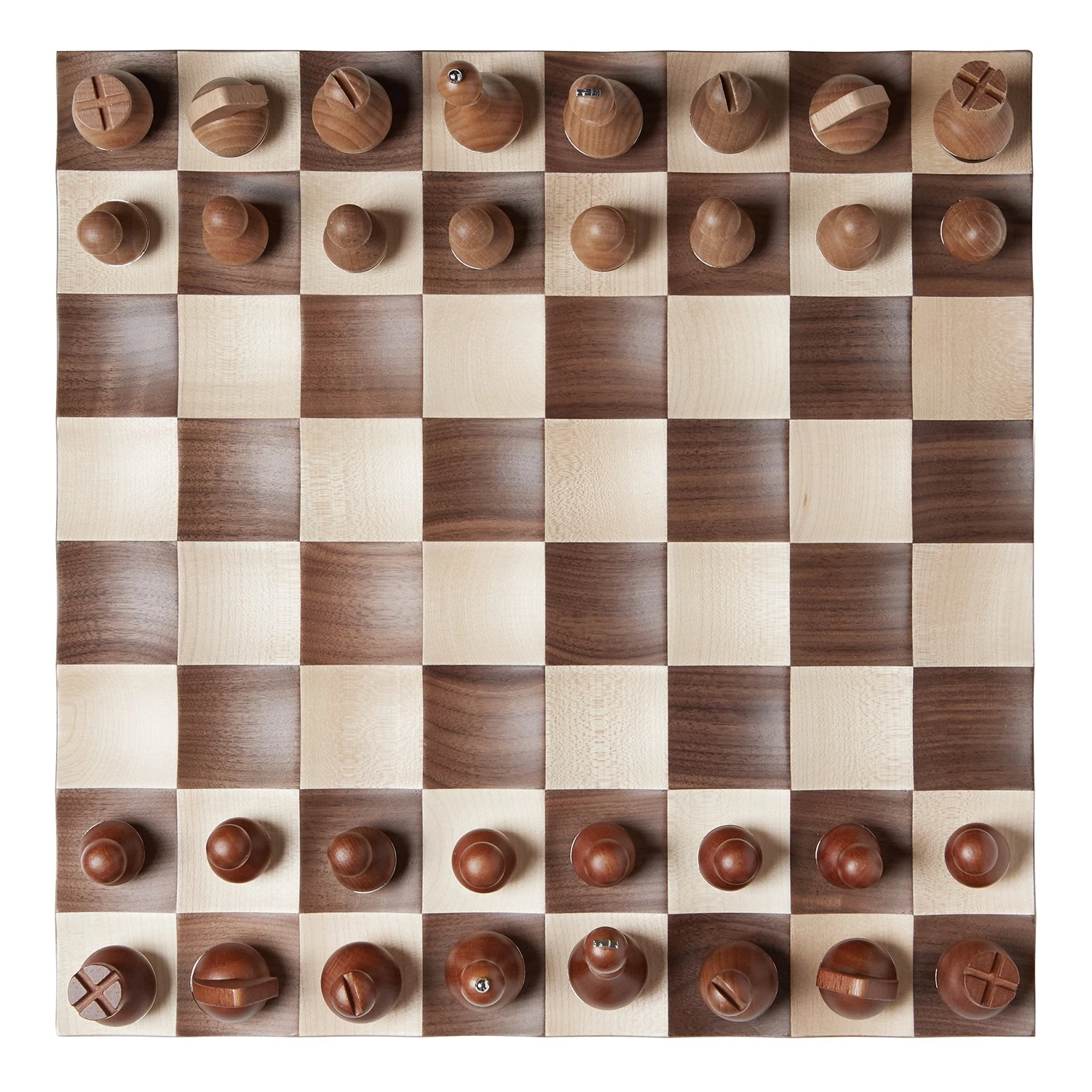 Umbra Schach-Set Wobble - Zink - Walnut - 37,795cm x 11,43cm x 37,795cm 6 Umbra Schach-Set Wobble - Zink - Walnut - 37,795cm x 11,43cm x 37,795cm – Bild 4