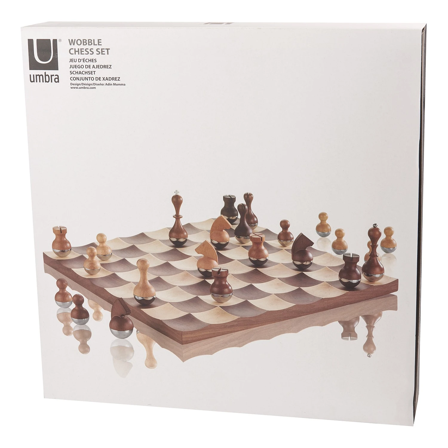 Umbra Schach-Set Wobble - Zink - Walnut - 37,795cm x 11,43cm x 37,795cm 19 Umbra Schach-Set Wobble - Zink - Walnut - 37,795cm x 11,43cm x 37,795cm – Bild 17