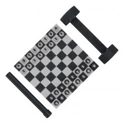 Umbra Schach-Set Rolz - Polyethylen / Buche - Schwarz - 30,48cm x 2,54cm x 30,48cm -Günstiges Deko Geschäft 1000317006 220112 13111300323 DETAILS P000000001000317006