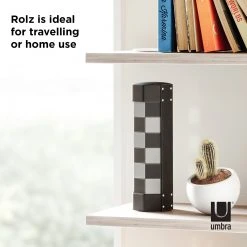 Umbra Schach-Set Rolz - Polyethylen / Buche - Schwarz - 30,48cm x 2,54cm x 30,48cm -Günstiges Deko Geschäft 1000317006 220112 13111300796 SKETCH DETAILS P000000001000317006 sketch