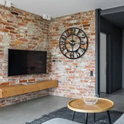 Twentyfour Wanduhr Lodrino - Aluminium- Schwarz -Günstiges Deko Geschäft 1000327472 220126 13505500022 MOOD DETAILS P000000001000327472 mood