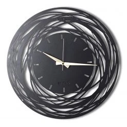 Twentyfour Wanduhr Lomba - Aluminium- Schwarz