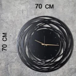 Twentyfour Wanduhr Lombez - Aluminium- Schwarz -Günstiges Deko Geschäft 1000327479 220126 135057000500 SKETCH DETAILS P000000001000327479 sketch