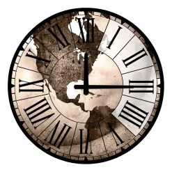 Twentyfour Wanduhr Heppner - MDF- Mehrfarbig