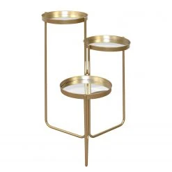 Twentyfour Blumenständer De Lamere - Stahl - Gold - 53 cm x 71 cm x 49 cm - Ø 53 cm 6 Twentyfour Blumenständer De Lamere - Stahl - Gold - 53 cm x 71 cm x 49 cm - Ø 53 cm -Günstiges Deko Geschäft 1000328708 220131 0841000030 DETAILS P000000001000328708