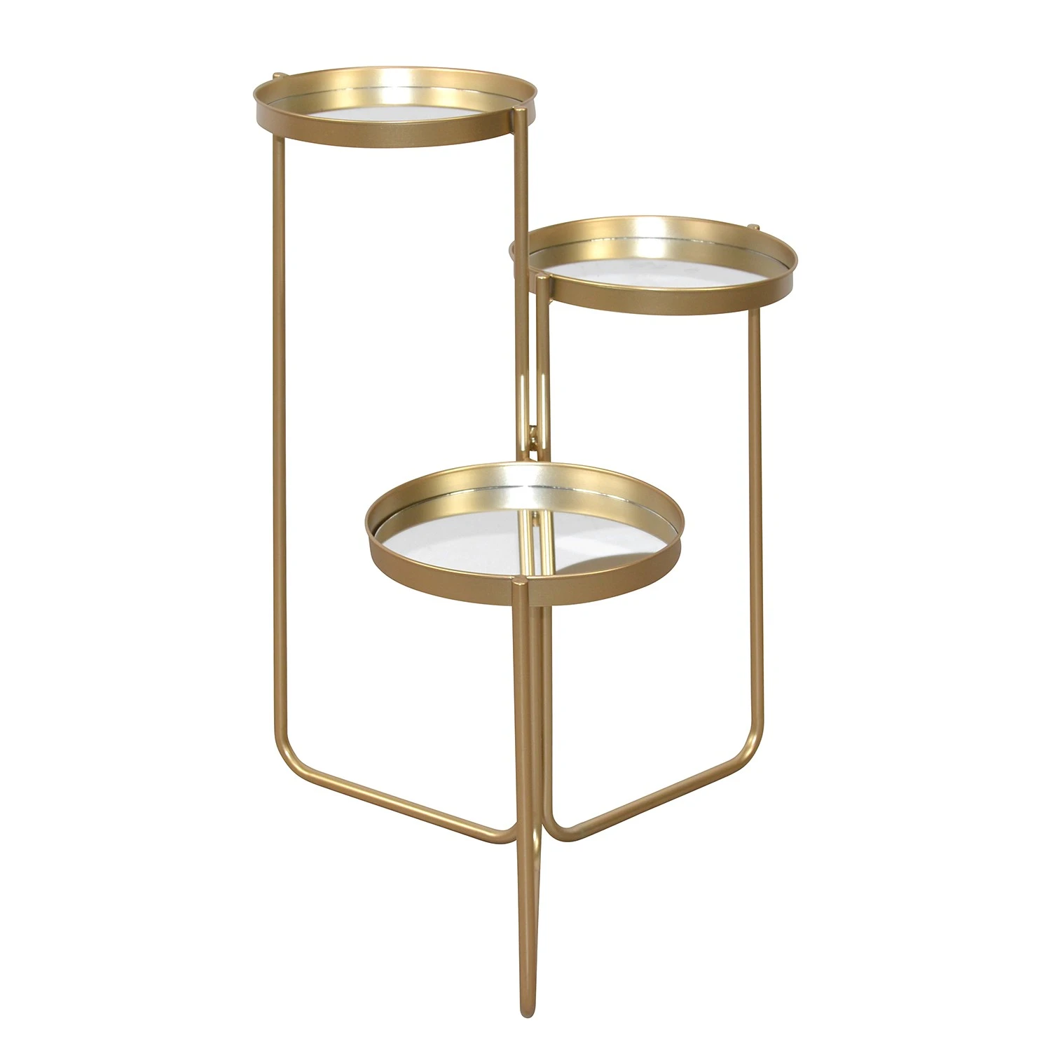 Twentyfour Blumenständer De Lamere - Stahl - Gold - 53 cm x 71 cm x 49 cm - Ø 53 cm 4 Twentyfour Blumenständer De Lamere - Stahl - Gold - 53 cm x 71 cm x 49 cm - Ø 53 cm – Bild 2