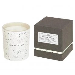 Twentyfour Duftkerze Minimal State - Klarglas - Weiß