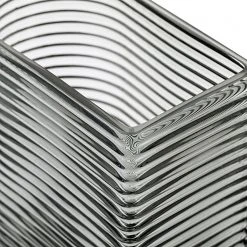 FLHF Vase Ray - 100% Glas - Schwarz - 13,5cm x 17,5cm x 8cm -Günstiges Deko Geschäft 1000333765 220218 030 DETAILS P000000001000333765