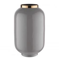 Butlers Vase EMILIE - Grau / Gold