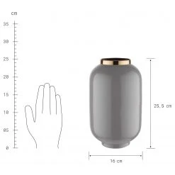 Butlers Vase EMILIE - Grau / Gold -Günstiges Deko Geschäft 1000337844 220311 500 SKETCH DETAILS P000000001000337844 sketch