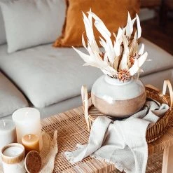 Butlers Kugelvase LIVIA - Terracotta - Weiß / Braun -Günstiges Deko Geschäft 1000337861 220225 020 MOOD DETAILS P000000001000337861 mood