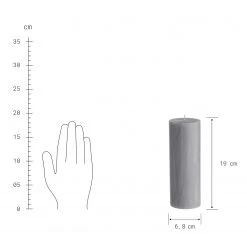 Butlers Stumpenkerze RUSTIC III - Wachs - Grau -Günstiges Deko Geschäft 1000338545 220310 500 SKETCH DETAILS P000000001000338545 sketch