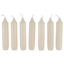 Butlers Kerzen-Set LITTLE LIGHT (8-tlg.) - Klarglas / Stahlblech / Wachs - Weiß / Gold -Günstiges Deko Geschäft 1000338546 220310 050 DETAILS P000000001000338546